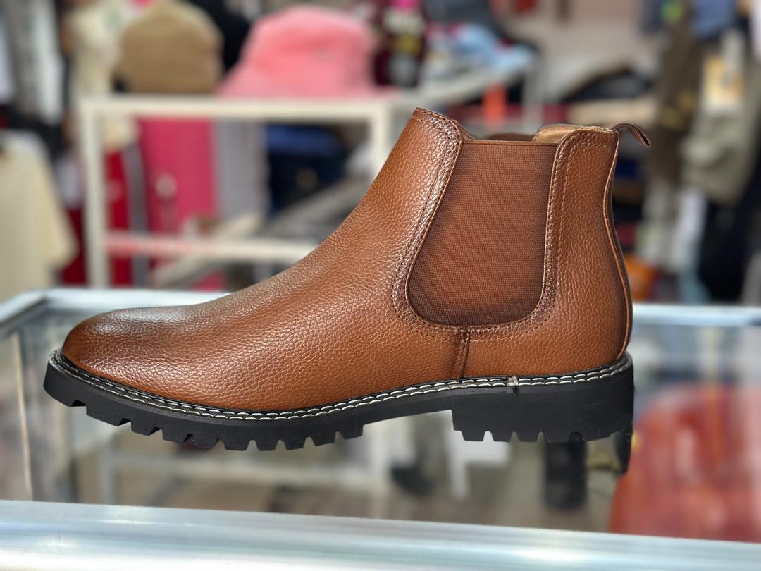 G-Ten Chelsea Boots za Kiume – Rangi ya Kahawia