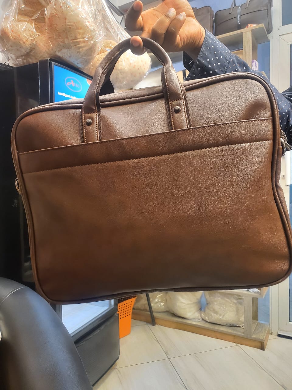 Executive Pro Leather Laptop Bag