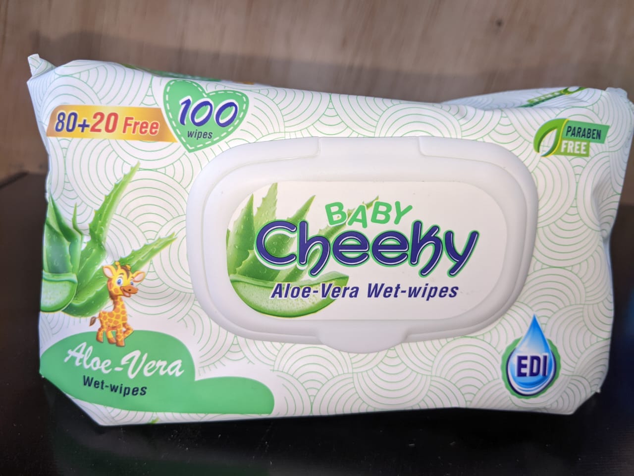 Baby Cheeky Aloe-Vera Wet Wipes (100 Wipes)