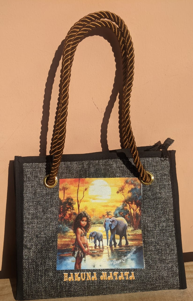 African Print Tote Bag