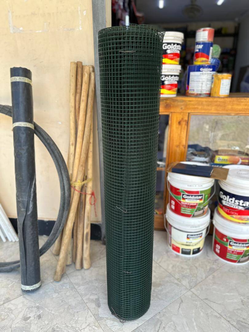 Monkey Wire Coated Weld Mesh (Green, Roll)