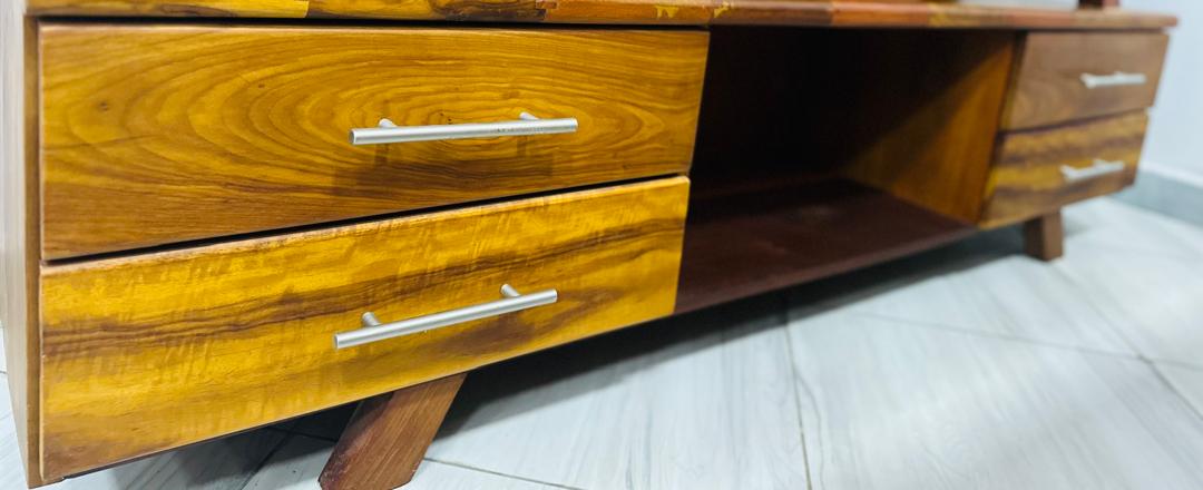 Solid Wood TV Stand / Cabinet with Drawers