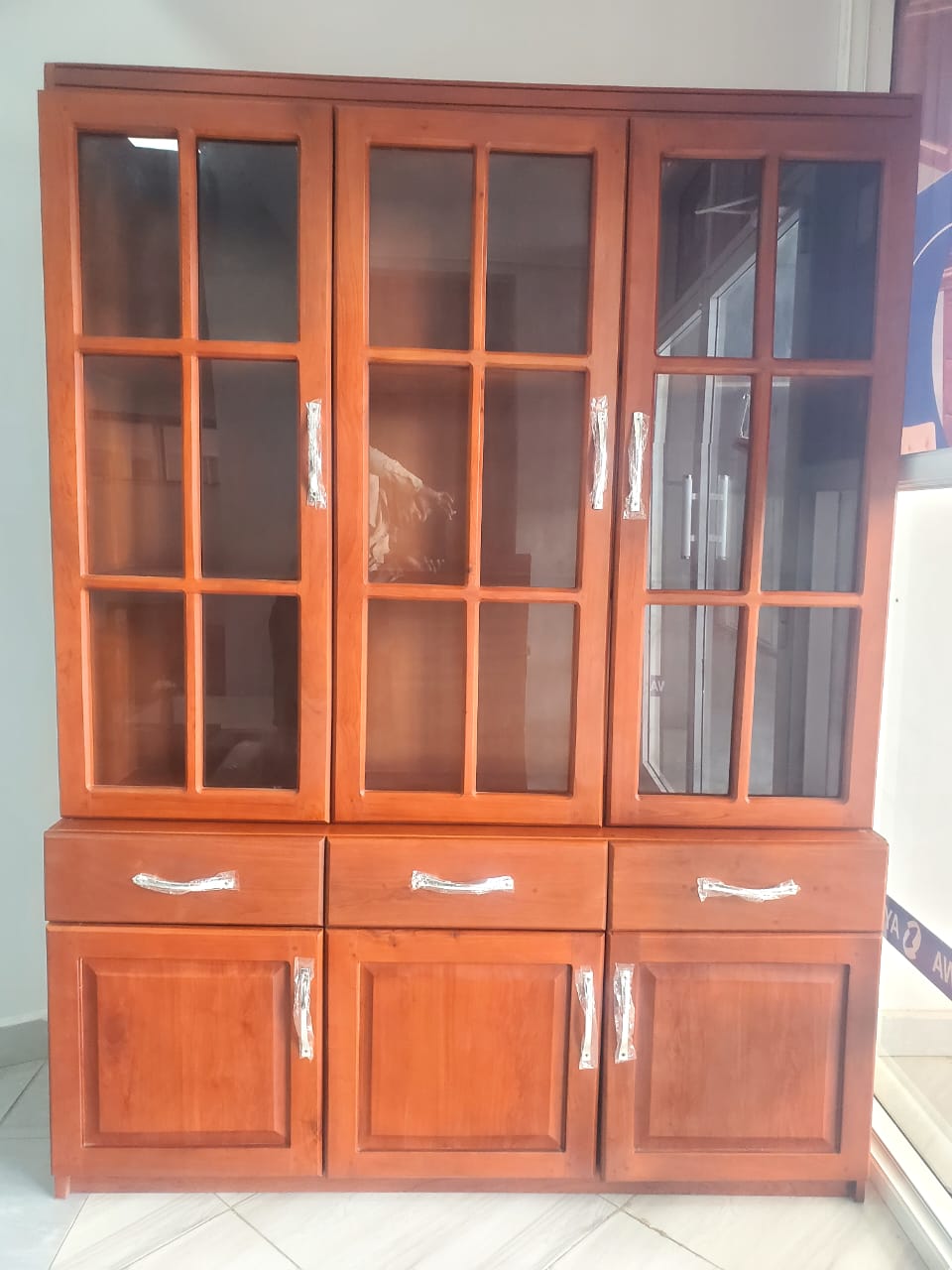 Wood Display Cabinet – Glass Door