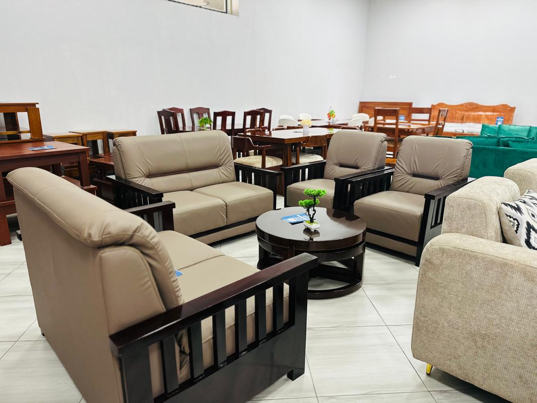 Leather Sofa Set