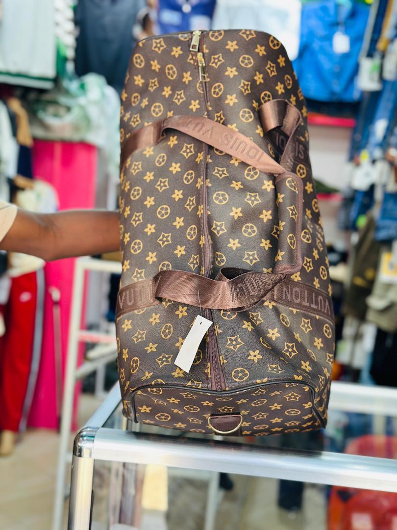 Large Travel Duffel Bag – Brown Monogram Prin