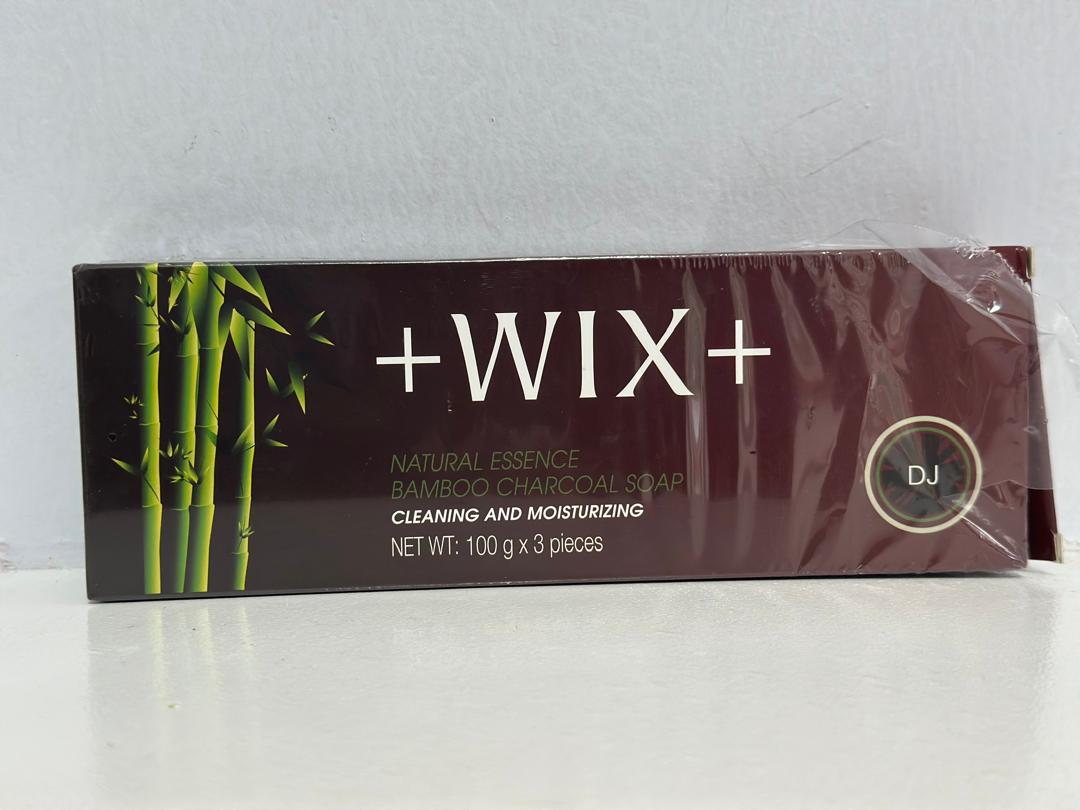 WIX+ Natural Essence Bamboo Charcoal Soap (100g x 3 pieces)