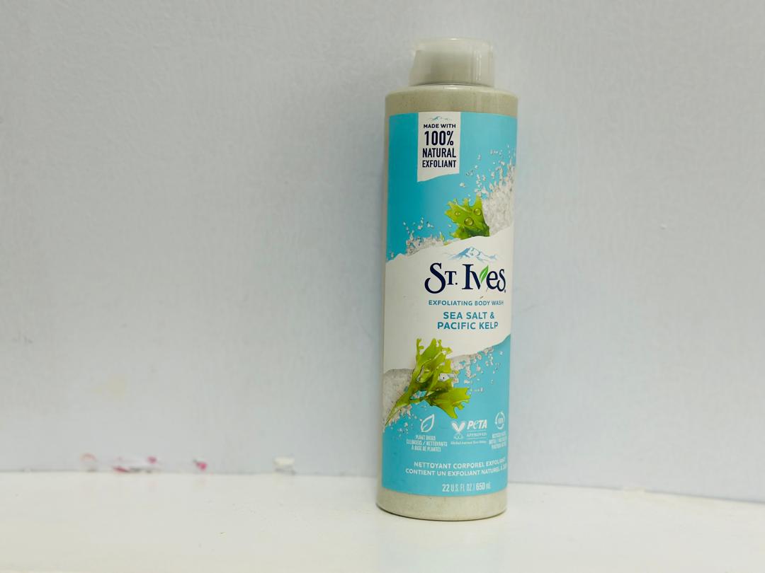 St. Ives Exfoliating Body Wash - Sea Salt & Pacific Kelp (650ml / 22 fl oz)