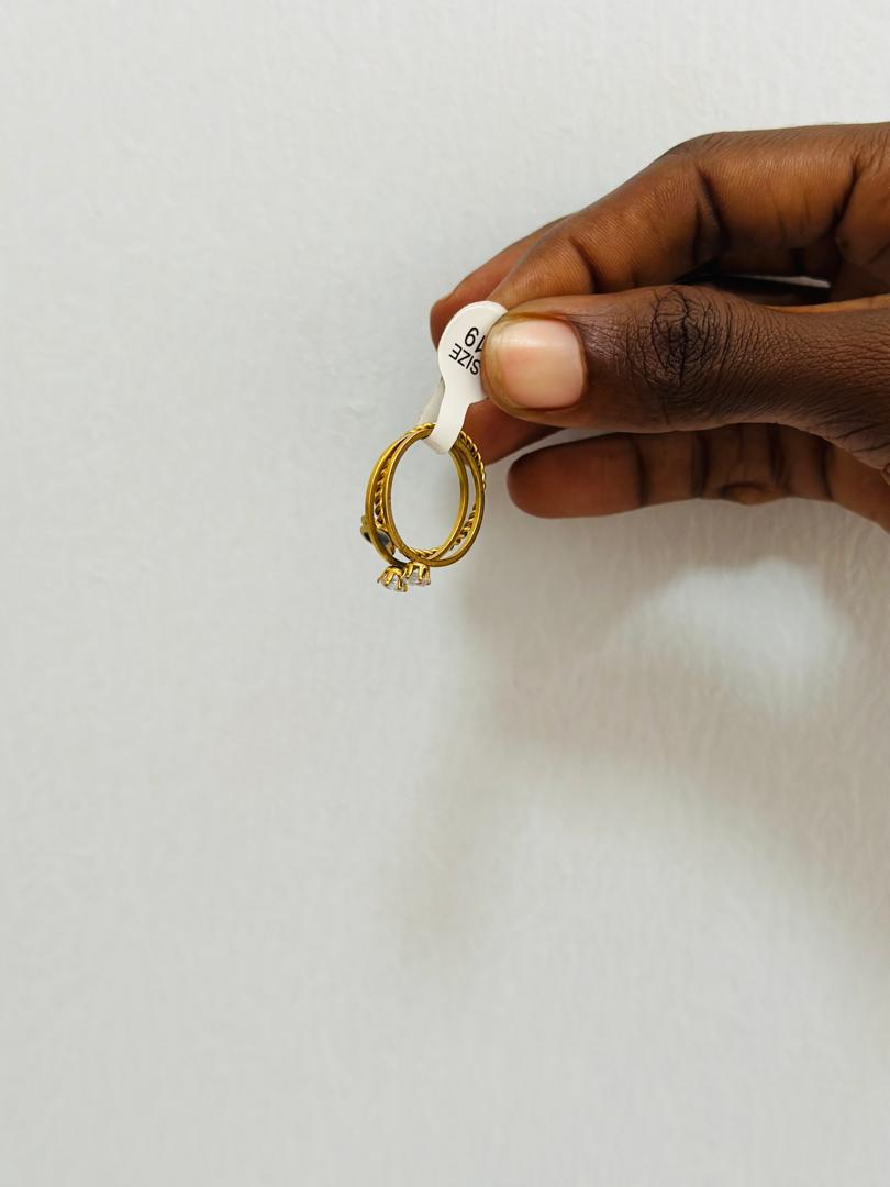 Gold-Tone Stackable Ring Set